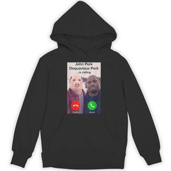John Pork Dequavious Pork Is Calling Hoodie - Thegiftio UK