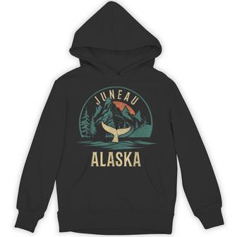 Juneau Alaska Whale Watching Vintage Pride Souvenir Hoodie - Thegiftio UK