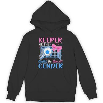 Keeper Of The Gender Goals Or Bows Gender Reveal Party Hoodie - Thegiftio UK