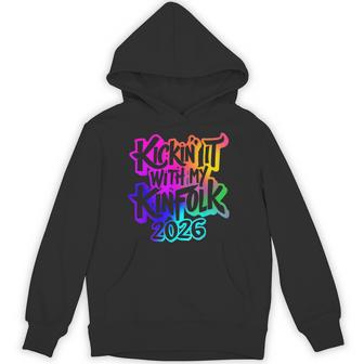 Kickin' It With My Kinfolk 2026 Family Reunion 2026 Hoodie - Thegiftio UK
