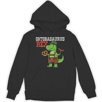Kids Oktoberfest Dino Oktobasaurus Rex Cute Trex German Boys Kids Hoodie - Thegiftio UK
