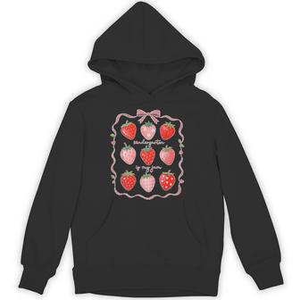 Kindergarten Is My Jam Strawberry Coquette Hoodie - Thegiftio UK