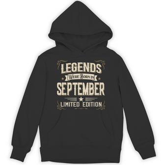 Legends Were Born In September Dad Husband Sept Birthday Hoodie - Thegiftio UK