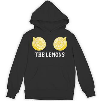 The Lemons Squeezing Adult Couples Matching Boobs Hoodie - Thegiftio UK