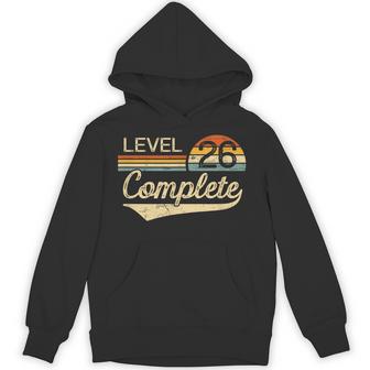 Level 26 Complete Vintage 26Th Wedding Anniversary Hoodie - Thegiftio UK