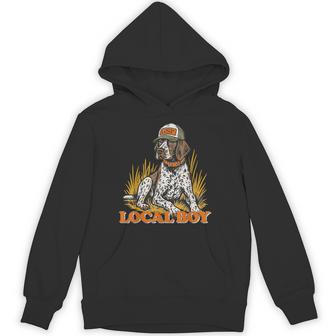 Local Boy Gsp German Shorthaired Pointer Hunting Dog Vintage Hoodie | Seseable UK
