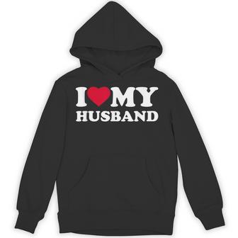 I Love My Husband Heart Family Hoodie - Thegiftio UK
