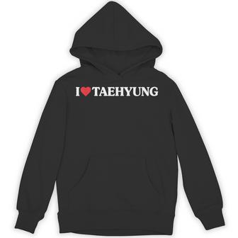 I Love Taehyung I Heart Taehyung Name Appreciation Hoodie - Thegiftio UK