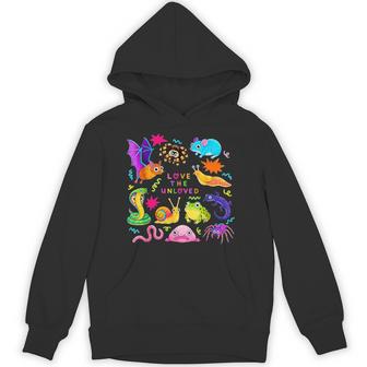 Love The Unloved Cute Animals Aesthetic Graphic Hoodie - Thegiftio UK