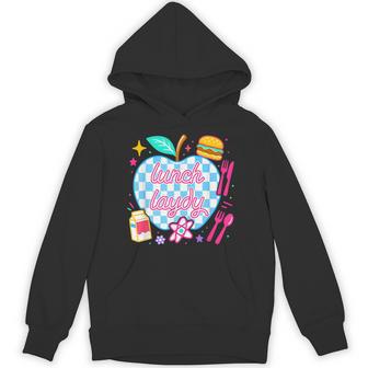 Lunch Lady Back To School Checkered First Day Of School Hoodie - Thegiftio UK