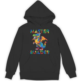Master Builder Building Blocks Bricks Dragon Hoodie - Monsterry
