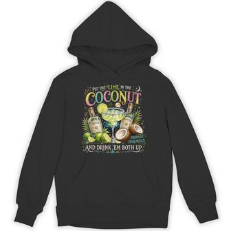 Midnight Margaritas Put The Lime In Coconut Tropical Party Hoodie - Thegiftio UK