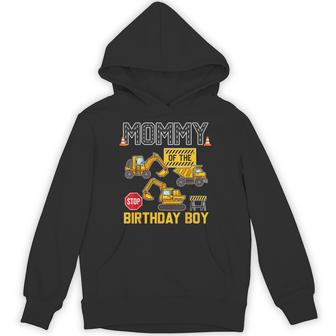 Mommy Of The Birthday Boy Construction Worker Birthday Party Hoodie - Thegiftio UK