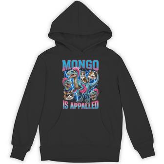 Mongo Is Appalled Princess Cat Riding Dinosaur Trendy Meme Hoodie - Thegiftio UK