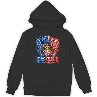 Monkey Animals Baseball Ice Cream Drip Cool Hoodie | Seseable UK