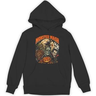 Monster Mash Classic Halloween Creatures Party Costume Hoodie - Thegiftio UK