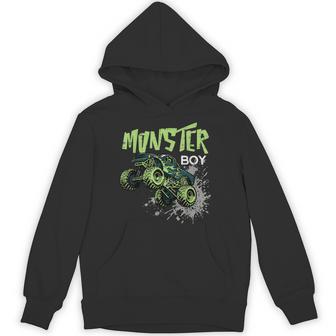 Monster Truck Boy Off Road Racing Family Matching Boys Kids Hoodie - Thegiftio UK