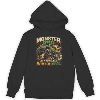 Monster Truck Dad Wheelie Cool Dad Off-Road Truck Love Hoodie - Monsterry