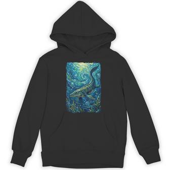 Mosasaurus Starry Night Mosasaur Hoodie - Thegiftio UK