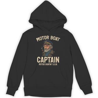 Motor Boat Captain Motorboating Inappropriate Joke Men Hoodie - Thegiftio UK