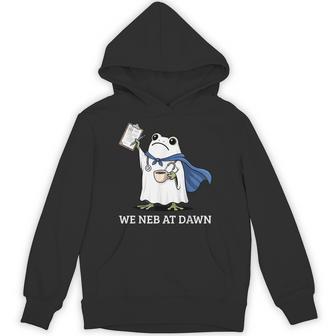 We Neb At Dawn Ghost Frog Respiratory Therapist Halloween Hoodie - Thegiftio UK