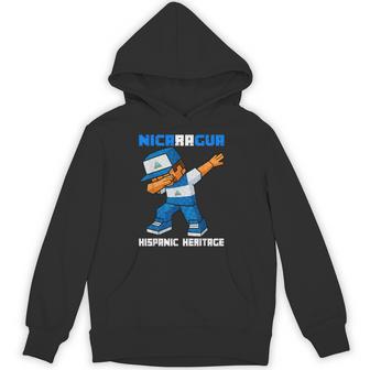 Nicaragua Dab Boys Game Pixel Hispanic Heritage Nicaraguan Hoodie - Thegiftio UK
