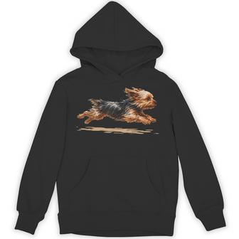 No Rest For The Yorkie Running Yorkshire Terrier Dog Lovers Hoodie | Seseable UK