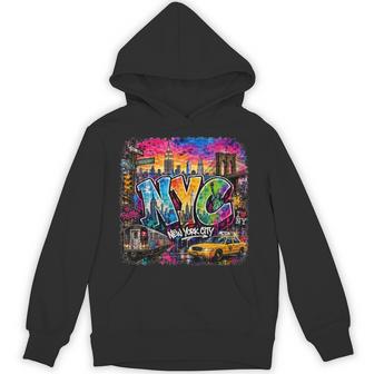 Nyc New York City Usa Graffiti Art Colorful Hoodie - Thegiftio UK