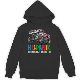 Hispanic Heritage Month Truck Flags Boys Kids Hoodie - Thegiftio UK