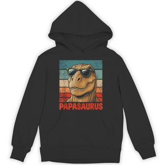 Papasaurus Dad Dinosaur Hoodie - Thegiftio UK