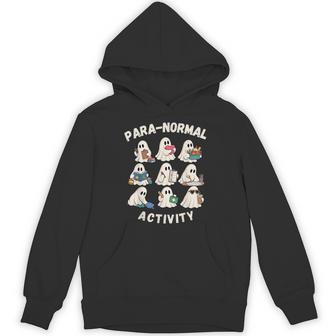 Para-Normal Activity Cute Ghost Paraprofessional Halloween Hoodie - Thegiftio UK