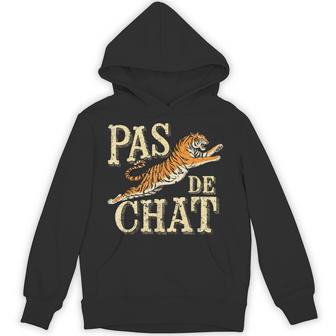 Pas De Chat Ballet Tiger Vintage Distressed Lover Hoodie - Thegiftio UK