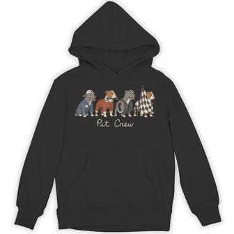 Pit Crew Pitbull Race Car Racing Dog Lover Hoodie - Thegiftio UK