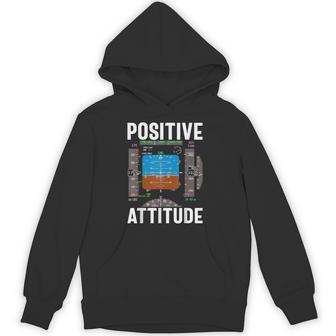Positive Attitude Flight Instructor Aviation Pilot Hoodie - Thegiftio UK