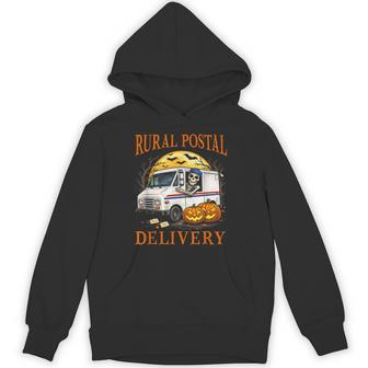Postal Worker Halloween Rural Postal Delivery Mailman Hoodie - Thegiftio UK