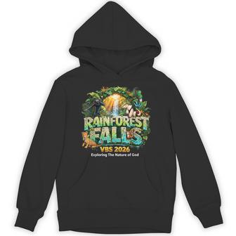 Rainforest Falls Vbs 2026 Jesus Faith Bible Verse Kids Hoodie - Thegiftio UK