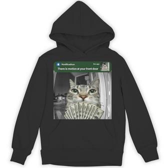 There Is Motion At Your Front Door Cat Meme Hoodie - Thegiftio UK