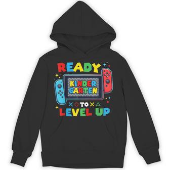Ready To Level Up Gamer Kindergarten Boys Back To School Hoodie - Thegiftio UK