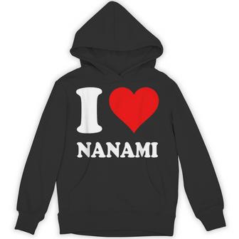 Red Heart I Love Nanami Hoodie - Thegiftio UK