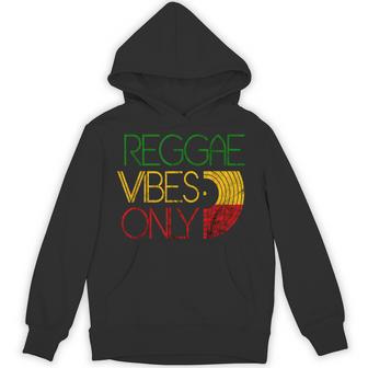 Reggae Vibes Only Rasta Rastafari Roots Jamaican Music Hoodie - Thegiftio UK
