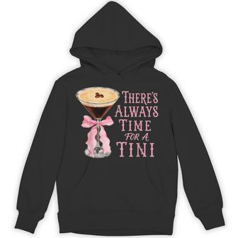 There's Always Time For A Tini Espresso Martini Time Vintage Hoodie - Thegiftio UK