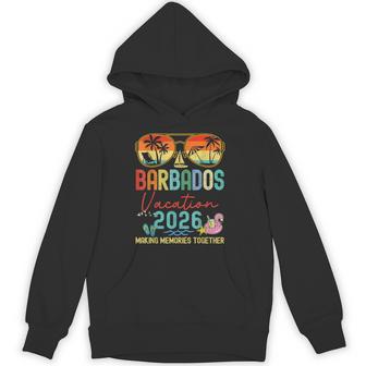 Retro Barbados Vacation 2026 Memories Matching Group Trip Hoodie - Thegiftio UK