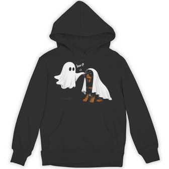 Retro Boo Boo-P Dog Ghost Halloween Rottweiler Lovers Hoodie - Thegiftio UK