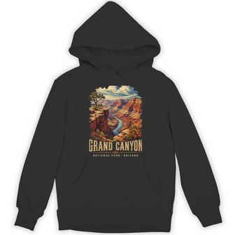 Retro Classic Grand Canyon National Park Souvenir Travel Hoodie - Thegiftio UK