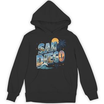 San Diego California Travel Landmark Beach Souvenir Classic Hoodie - Thegiftio UK