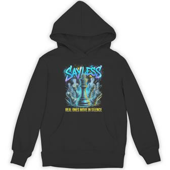 Say Less Streetwear Retro Matching Gamma Blue Hoodie | Seseable UK