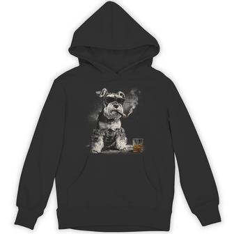 Schnauzer Dad Dog Sunglasses Father's Day Family Hoodie - Thegiftio UK