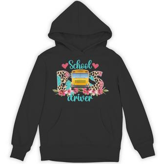 School Bus Driver Leopard Bus Drivers Hoodie - Thegiftio UK
