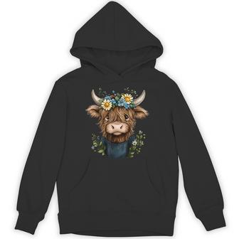 Scottish Highland Cow Cattle Scottish Highlander Hairy Cow Hoodie - Thegiftio UK
