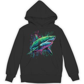 Shark Animal Graphic Marine Biology Sea Ocean Shark Lover Hoodie - Thegiftio UK